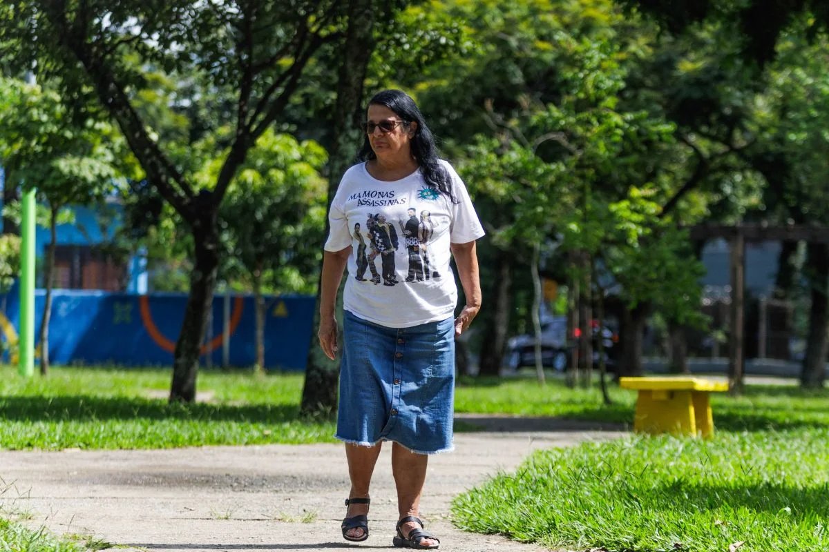 Célia Alves, mãe do Dinho