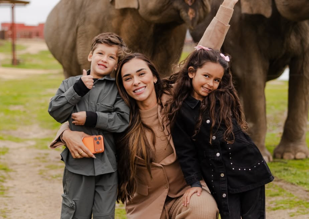 Tainá Militão e os filhos. Foto: Reprodução/Redes Sociais