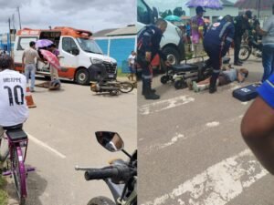 Colisão entre motocicletas deixa duas pessoas feridas no interior do Acre