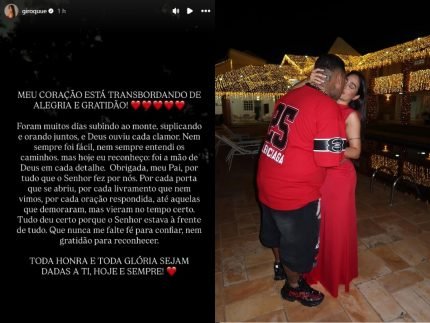 Giovanna Roque celebrou liberdade do cantor MC Ryan SP