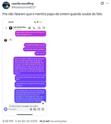 Reprodução: X/@Assessoria10237