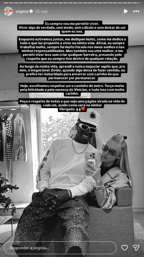 Reprodução: Instagram/@virginia Reprodução: Instagram/@virginia