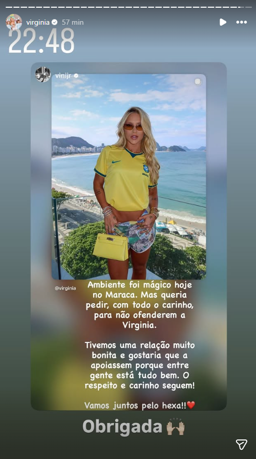 Reprodução: Instagram/@virginia Reprodução: Instagram/@virginia
