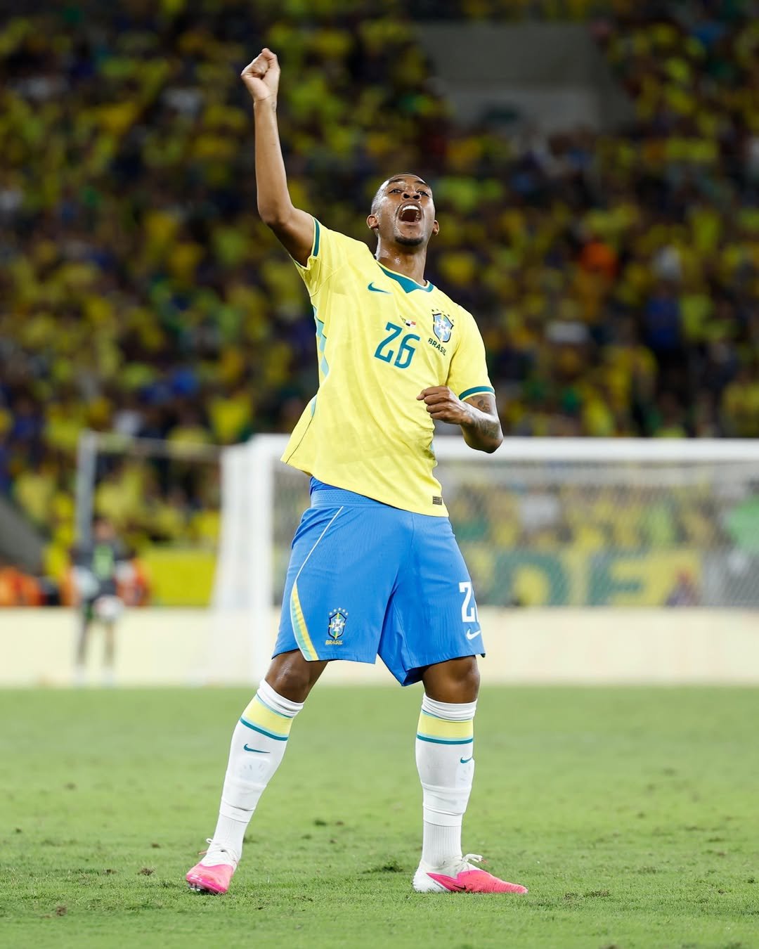 Rayan fez o 3º do Brasil após falha do goleiro. Foto: Rafael Ribeiro/CBF