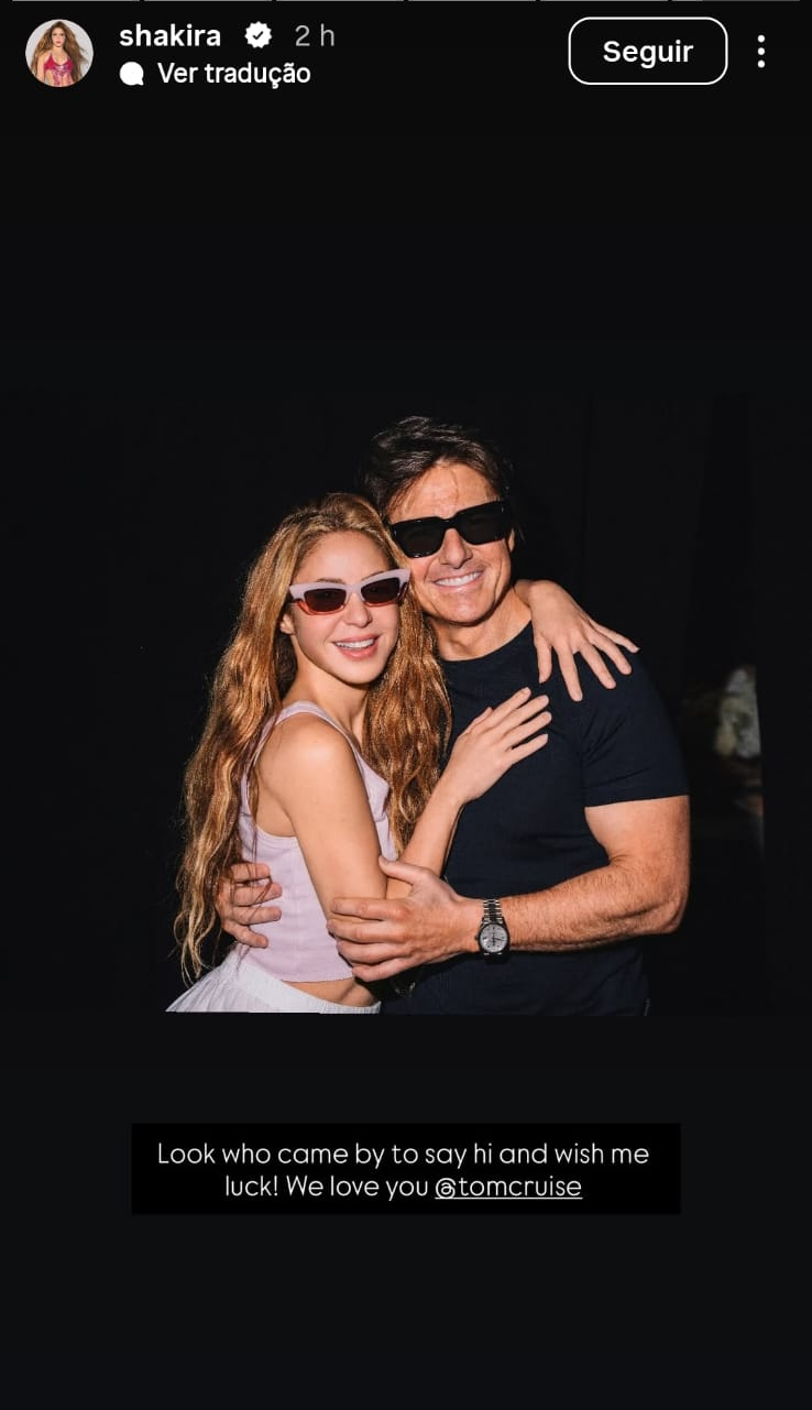 Reprodução: Instagram/@shakira Reprodução: Instagram/@shakira