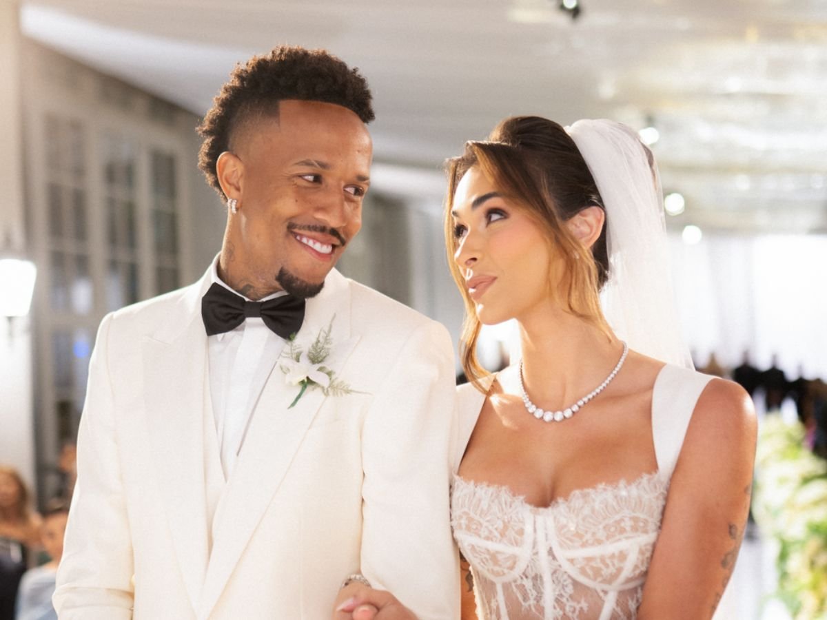 Esposa de Éder Militão, Tainá parabeniza filha do jogador com Karoline Lima: "Te amo" 2 eder taina 6