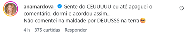 Ana Júlia esclareceu comentário sobre Virginia e Zé Felipe (Foto: Reprodução/Instagram)