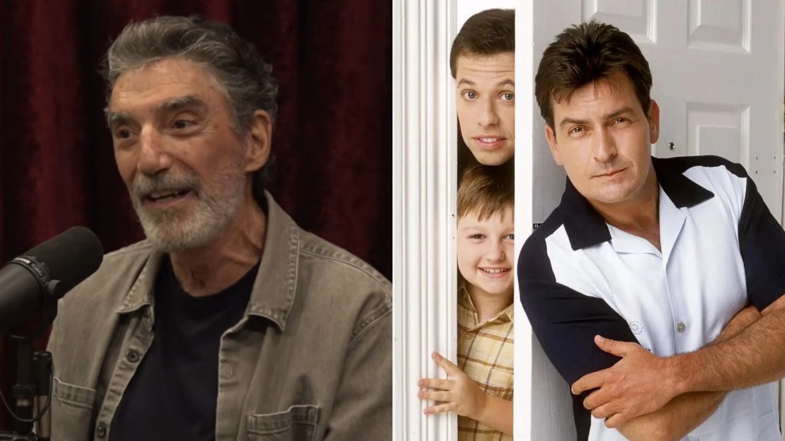 Chuck Lorre, Two and a half men. Foto: Reprodução / Youtube; Divulgação / Warner Bros.