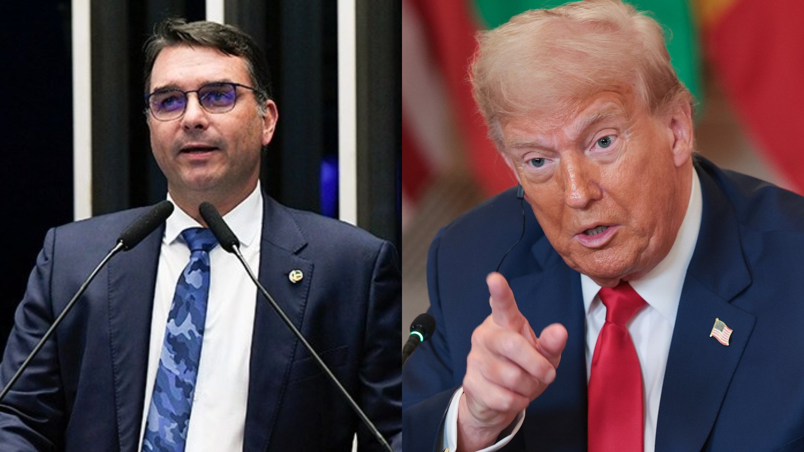 Flávio Bolsonaro, EUA, Donald Trump