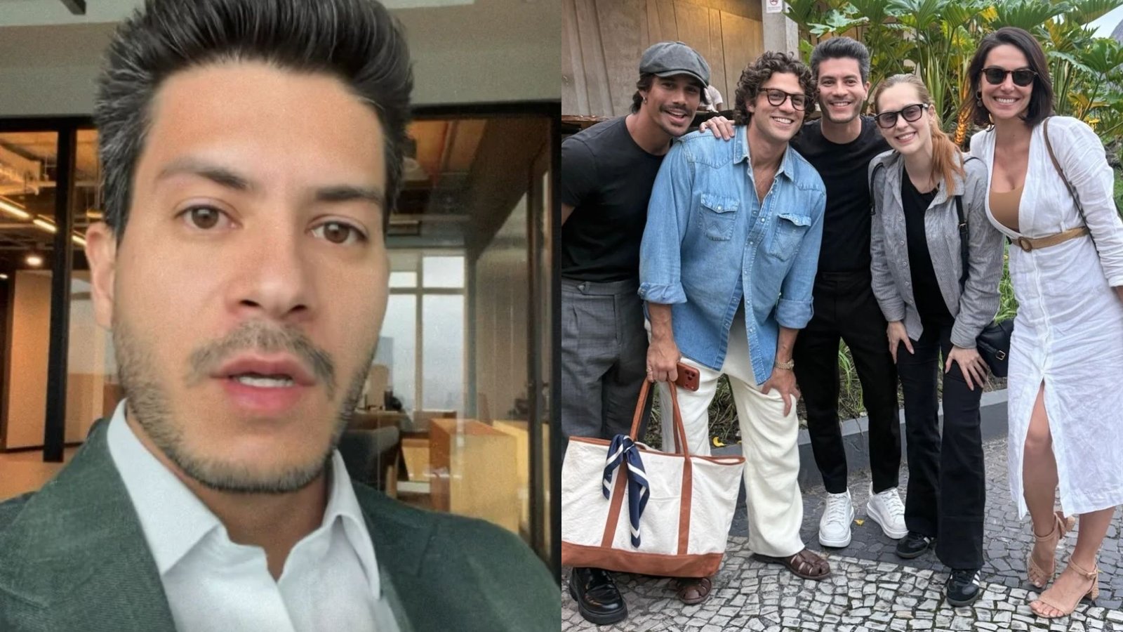 Arthur Aguiar reage a críticas sobre foto sorrindo com elenco de