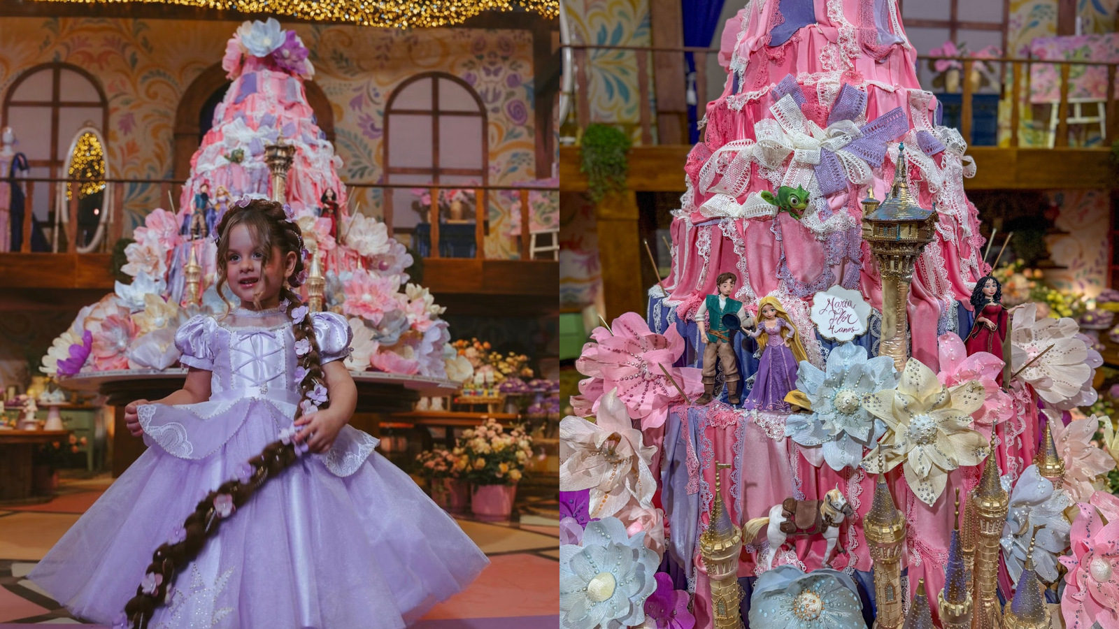 Bolo de aniversário de Maria Flor chama atenção pelo tamanho e valor exorbitante; saiba quanto custou