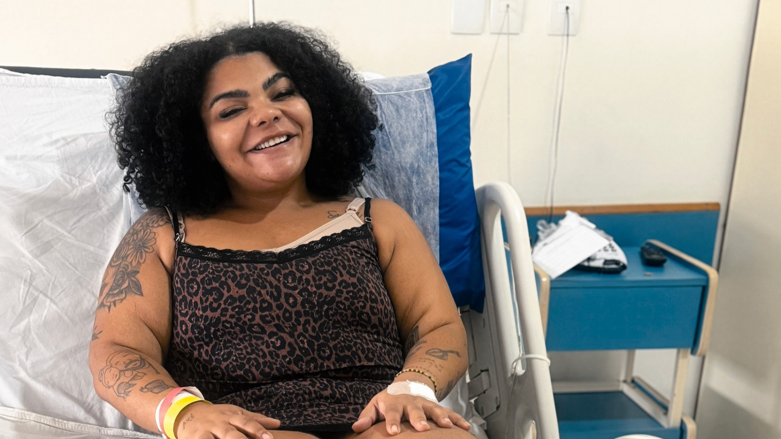 Flora Cruz, filha de Arlindo Cruz, passa por cirurgia após perder 48 kg e celebra resultado
