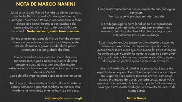 Marco Nanini se desculpou e disse que a situação poderia ter sido conduzida de outra forma. (Foto: Reprodução/Instagram)