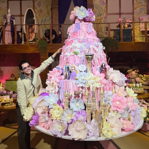 Confeiteiro revelou que bolo de Maria Flor tinha mais de 3 metros (Foto: Reprodução/Instagram)