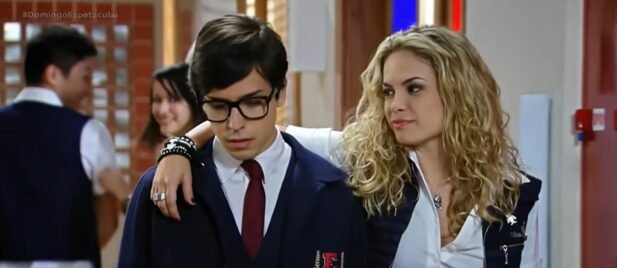 Lua Blanco e Beni Falcone na versão brasileira de "Rebelde"