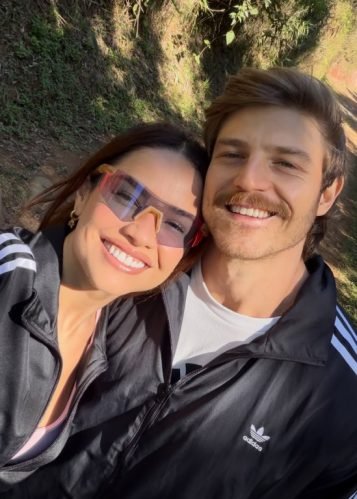 Juliette junto com o marido, Kaique Cerveny.